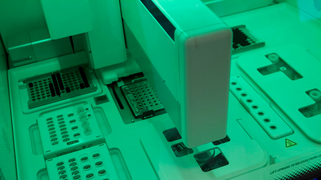 HPLC chromatography equipment in an analytical laboratory